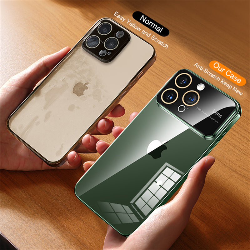 Luxury Ultra-Thin iPhone Case - Clear Transparent Hard PC Cover, MagSafe Compatible, Camera Protection,