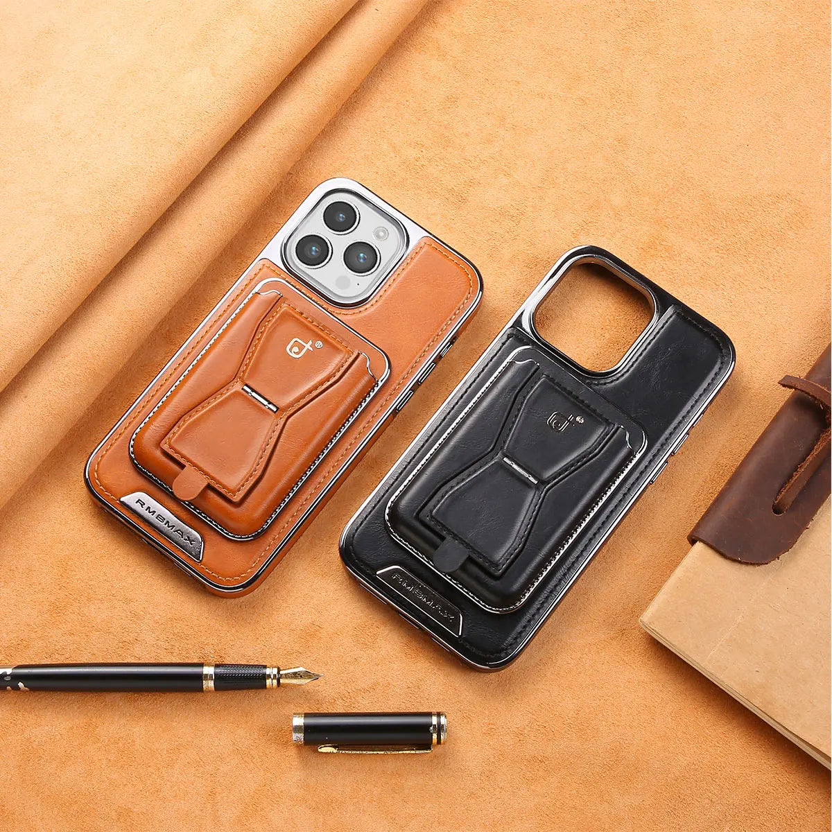 Luxuriöse Leder Geldbörse Stand iPhone Hülle – Kartenhalter, Premium Schutz, langlebige Klappabdeckung und stilvolles Design für iPhone Modelle