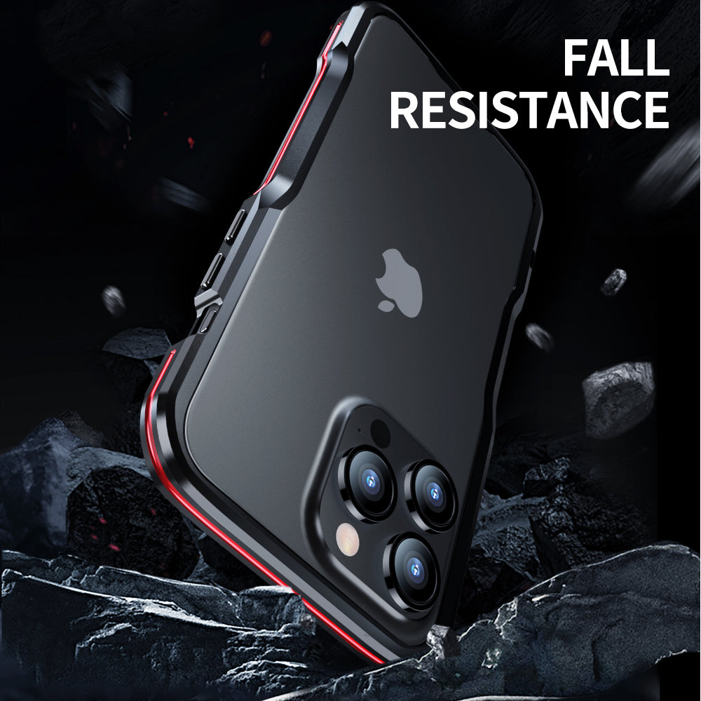 Metal Frame Bumper iPhone Case – Aluminum Detachable Heat Dissipation Cover for iPhone Models, Sleek and Durable Protection