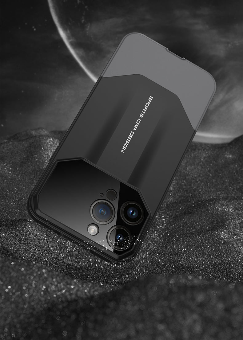 Luxury Frosted Plastic iPhone Case – TPU All-Inclusive Lens Protection Cover for iPhone Models, Sleek and Durable Design