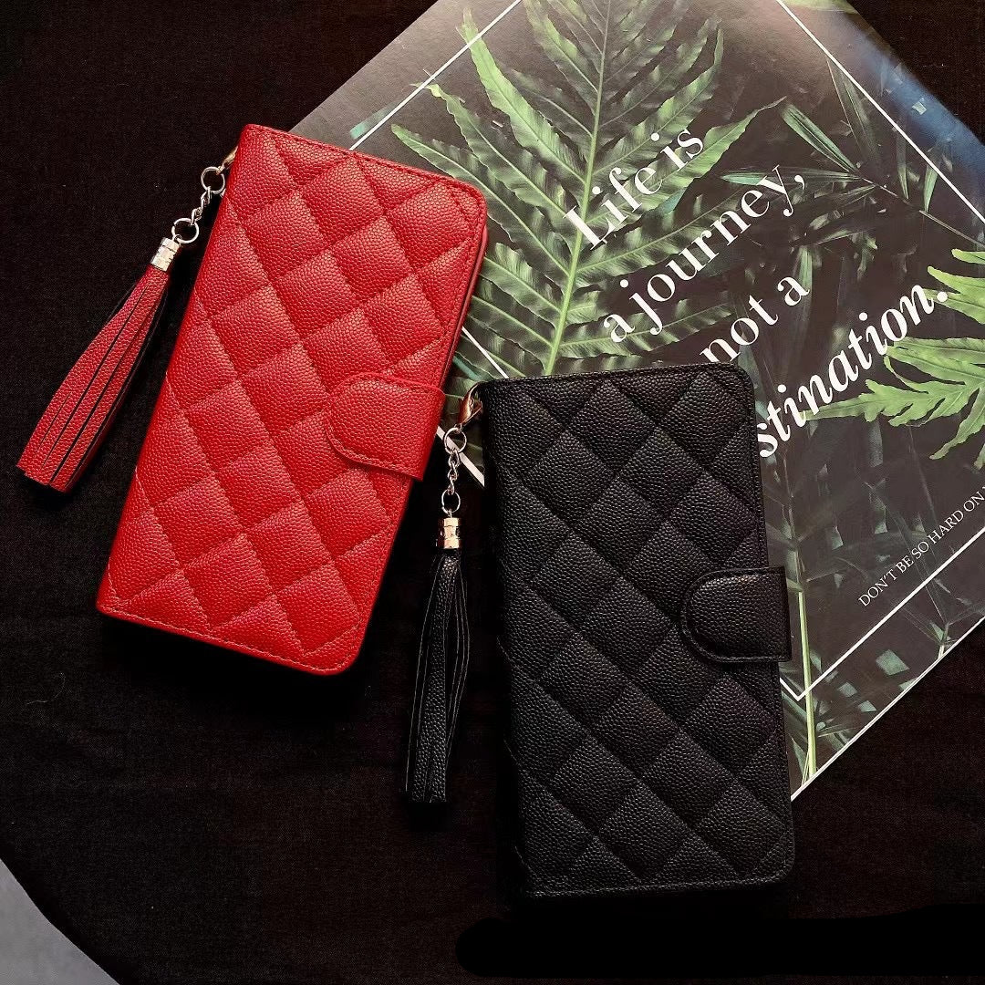 Luxury Wallet Flip Leather iPhone Case – Card Slot, Magnetic Closure, Shockproof Protection, and Premium Design for iPhone