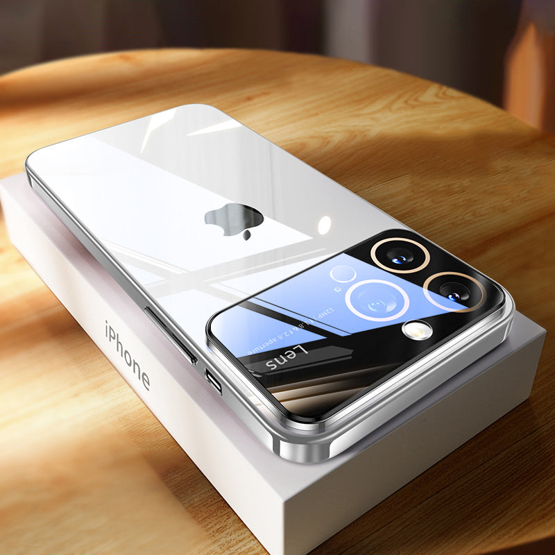 Luxury Ultra-Thin iPhone Case - Clear Transparent Hard PC Cover, MagSafe Compatible, Camera Protection,