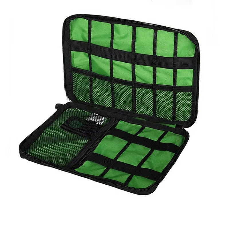 High Quality Portable Cable Organizer Case, Travel Storage Bag for SSD, USB Flash Drive, Charger, Headphones, and Hard Drive