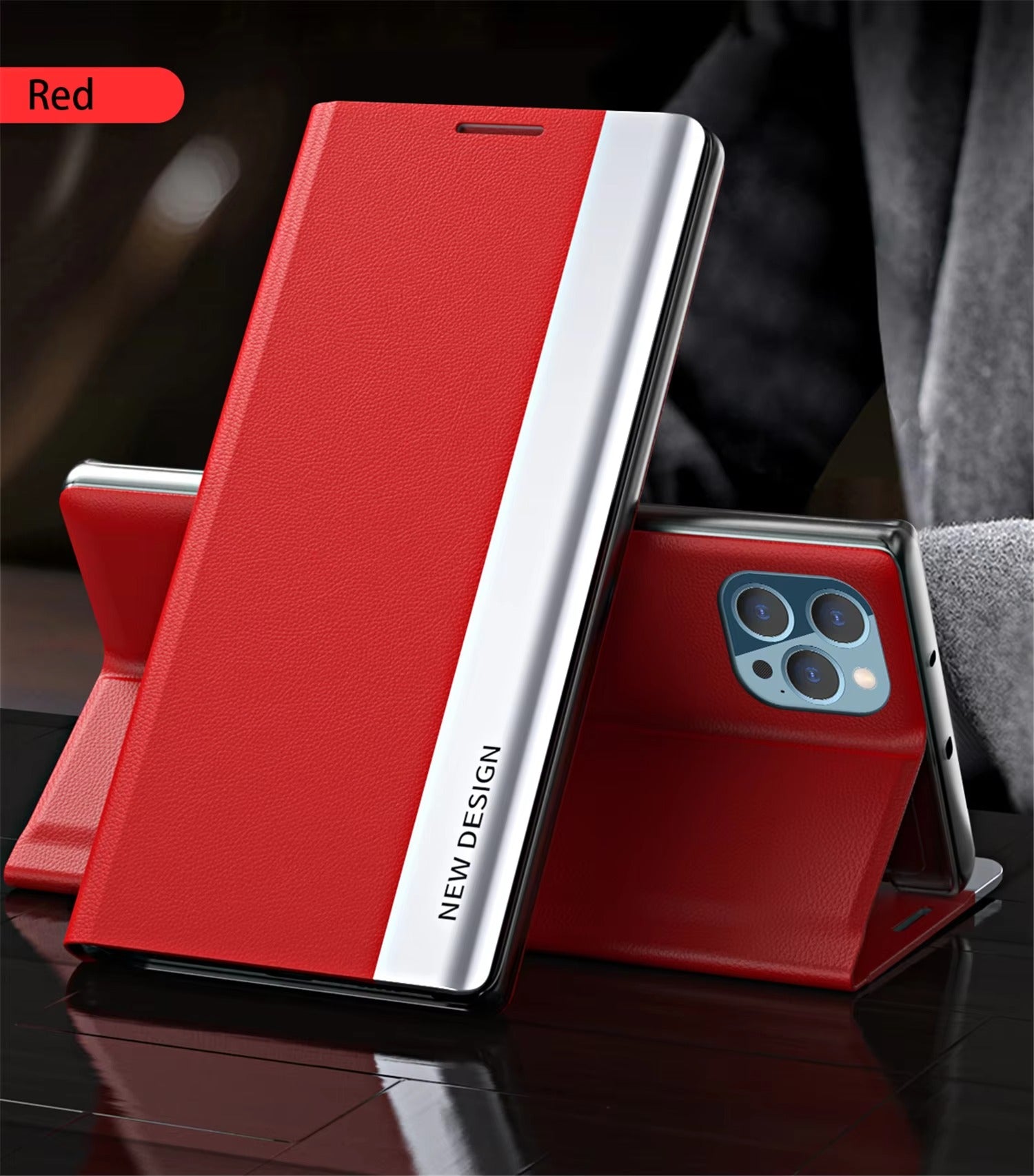 Luxury Flip Apple iPhone Case, MagSafe Compatible, Ultra Thin Magnetic Shockproof Full Protection Cover