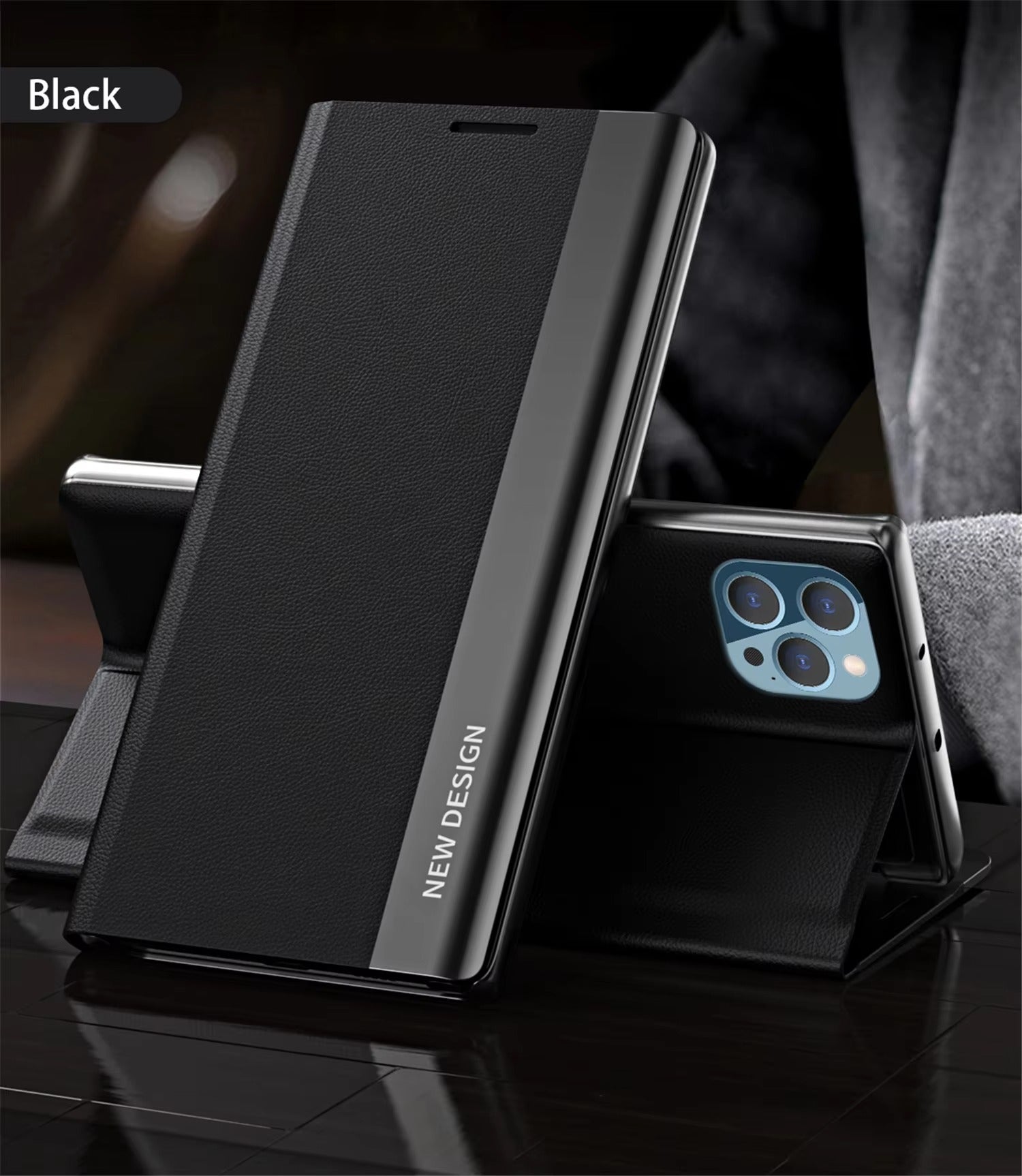 Luxury Flip Apple iPhone Case, MagSafe Compatible, Ultra Thin Magnetic Shockproof Full Protection Cover