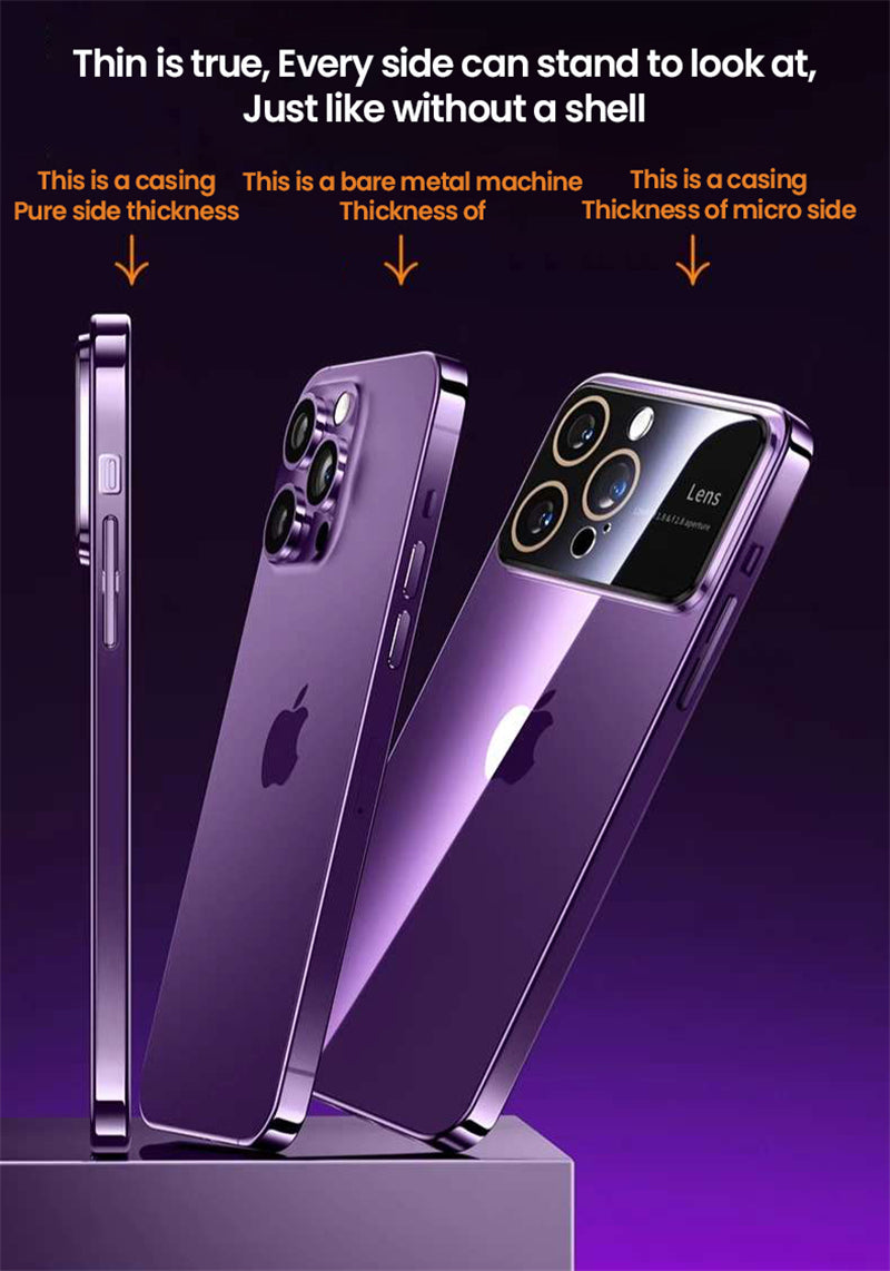 Luxury Ultra-Thin iPhone Case - Clear Transparent Hard PC Cover, MagSafe Compatible, Camera Protection,