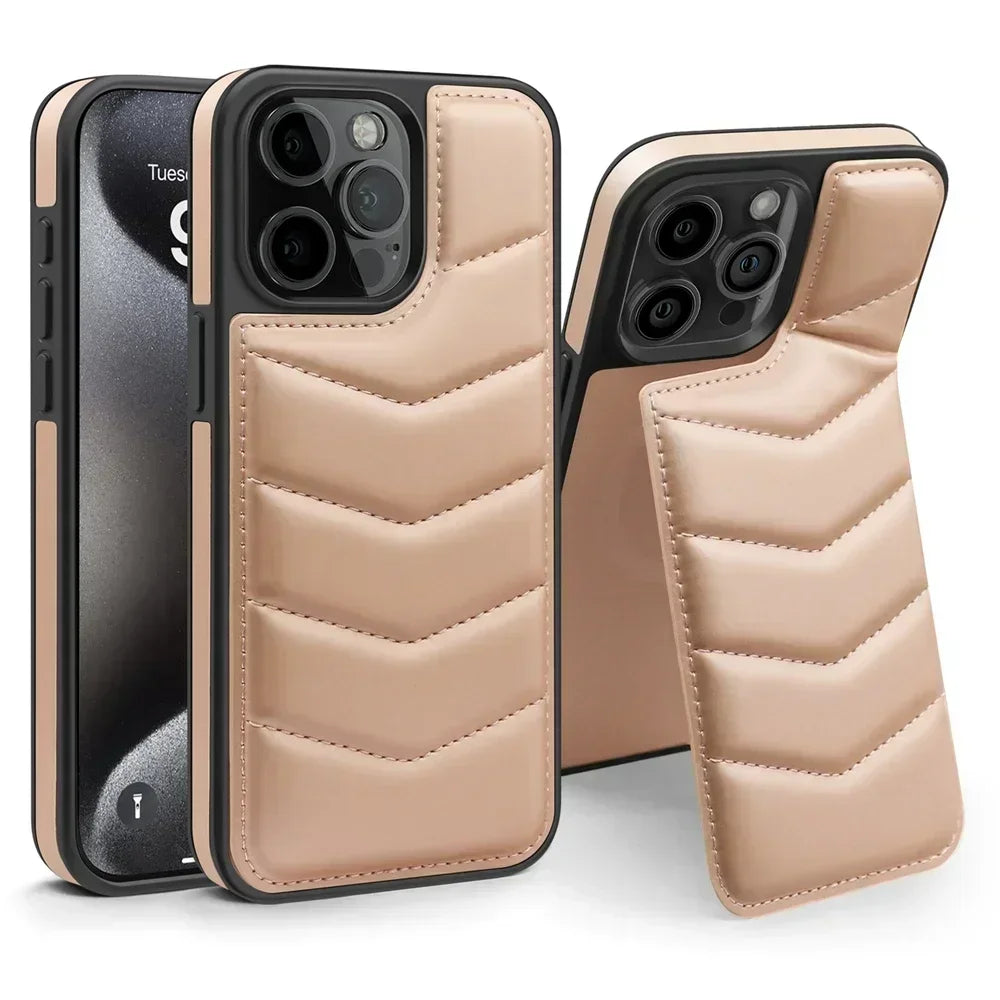 Premium MagSafe Leder iPhone Hülle – Magnetisches kabelloses Laden, Kartenhalter Wallet, stoßfeste Schutz, elegantes Design für iPhone Modelle