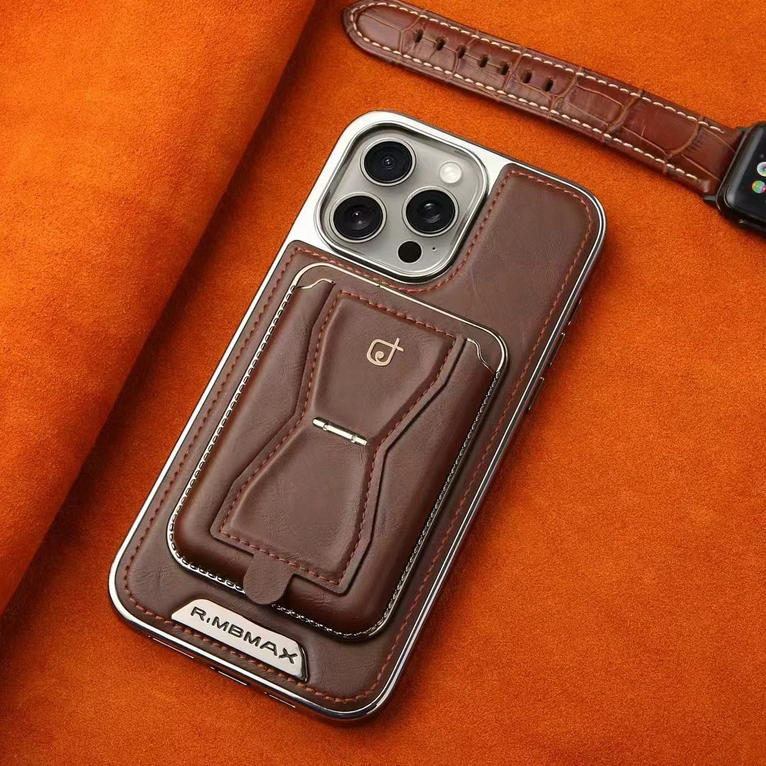 Luxuriöse Leder Geldbörse Stand iPhone Hülle – Kartenhalter, Premium Schutz, langlebige Klappabdeckung und stilvolles Design für iPhone Modelle