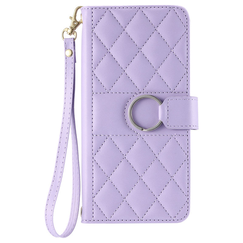 Luxury Leather Flip Phone Case – Premium Wallet, Bracket Protection, Elegant Cover with Card Slots, Durable & Functional