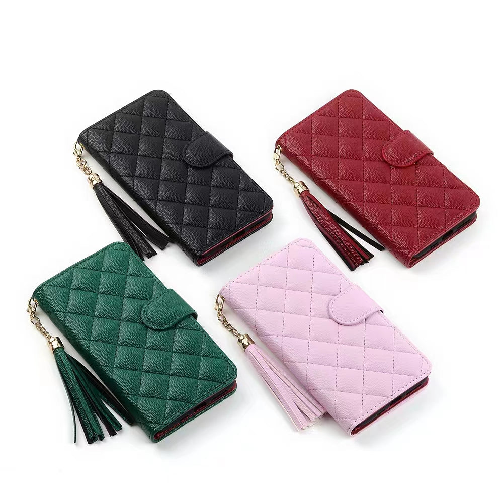 Luxury Wallet Flip Leather iPhone Case – Card Slot, Magnetic Closure, Shockproof Protection, and Premium Design for iPhone