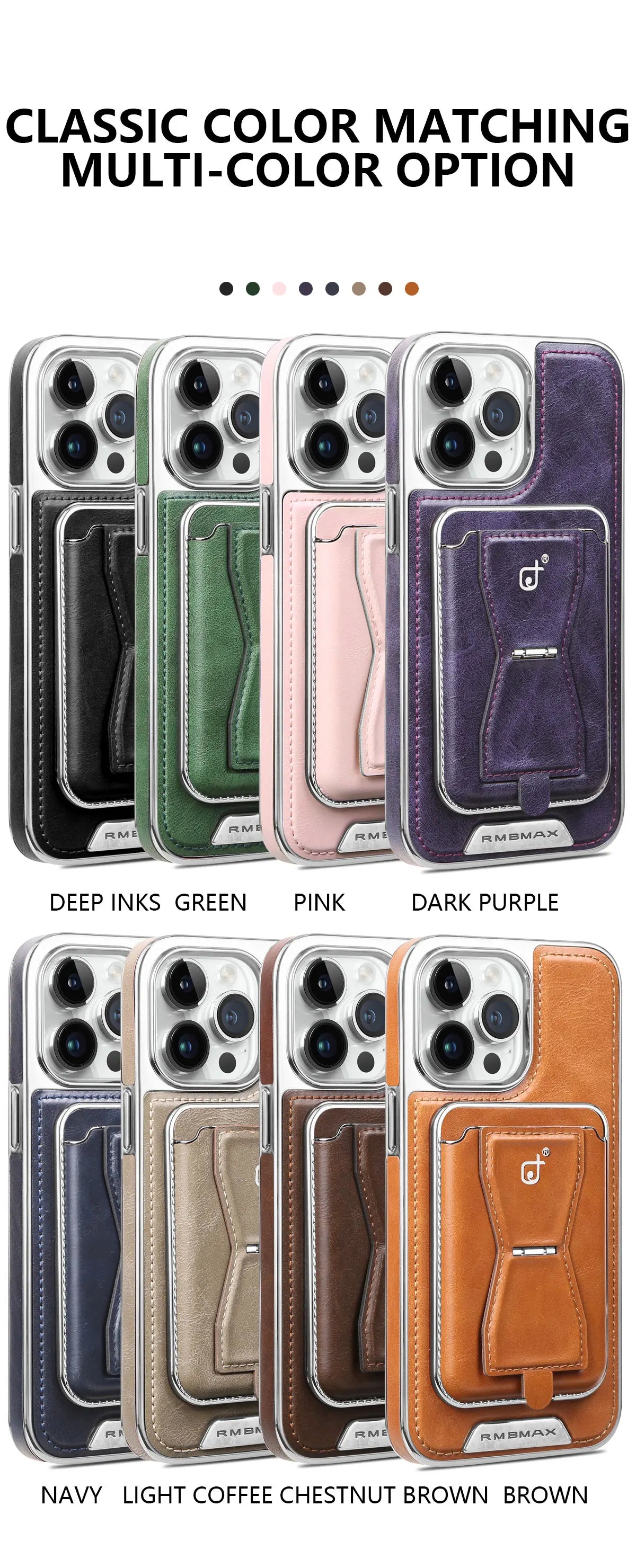 Luxuriöse Leder Geldbörse Stand iPhone Hülle – Kartenhalter, Premium Schutz, langlebige Klappabdeckung und stilvolles Design für iPhone Modelle