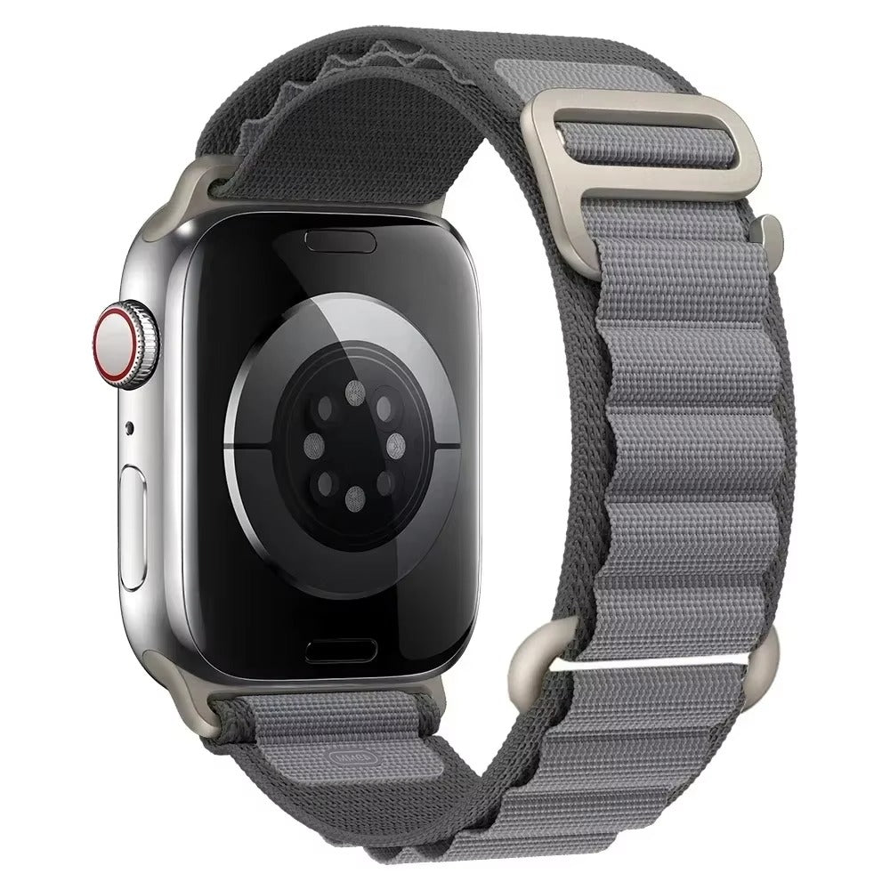 Premium Alpine Loop Nylon Watch Strap – Adjustable G-Hook Bracelet Band with Metal Connectors for 38mm 40mm 41mm 42mm 44mm 45mm 49mm