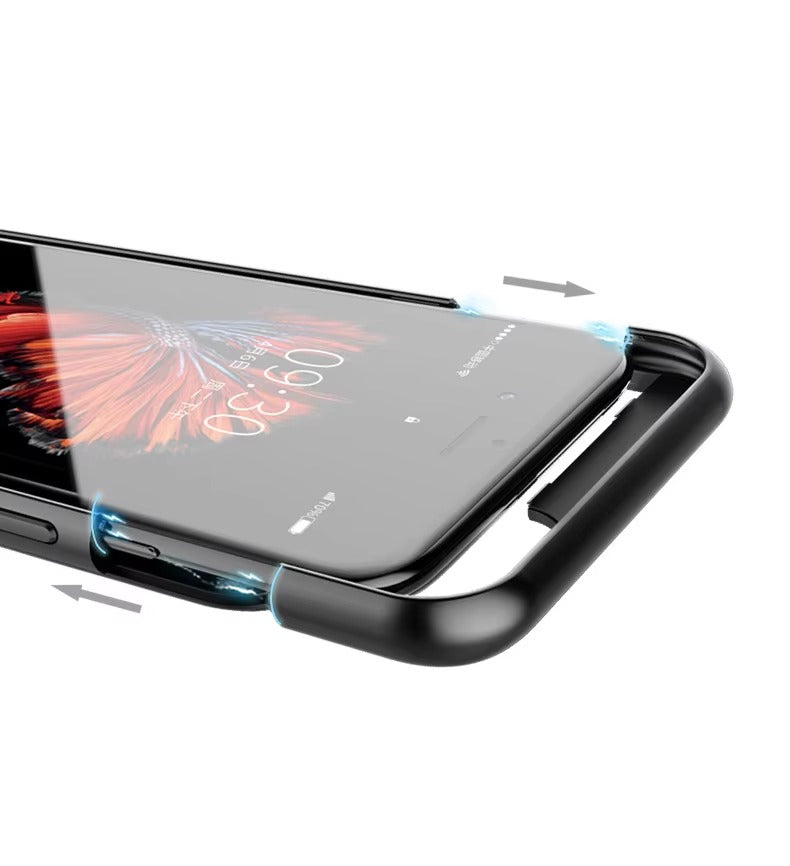 Hochwertige Apple iPhone Hülle, MagSafe-kompatibel, Kameraobjektiv- und Bildschirmschutz, ultradünne stoßfeste magnetische Rundumschutzabdeckung mit integriertem Lade-Powerbank