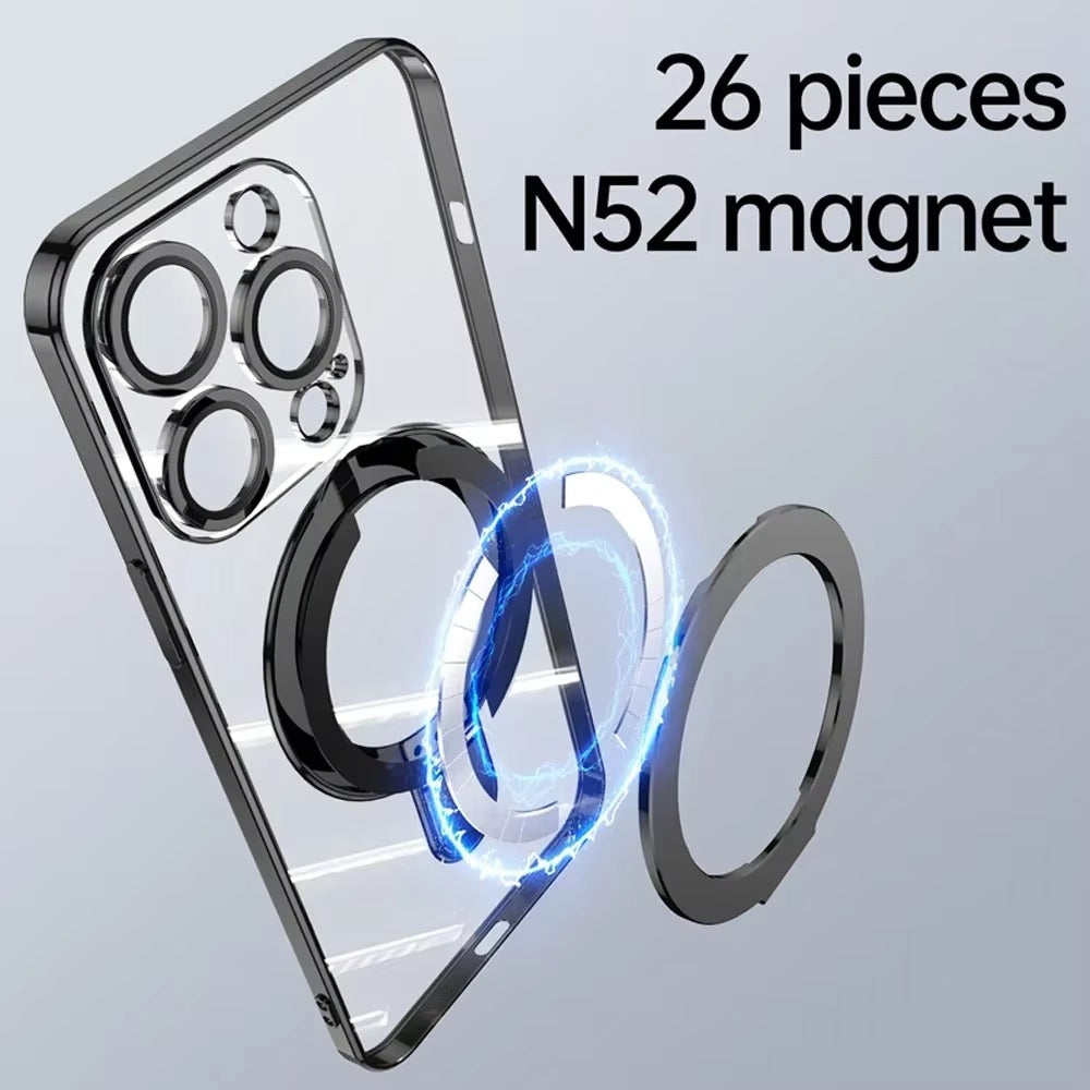 Premium Apple iPhone Case, Camera Protection, Screen Protection, Ultra Thin, Shockproof, Magnetic, Full All Around Protection