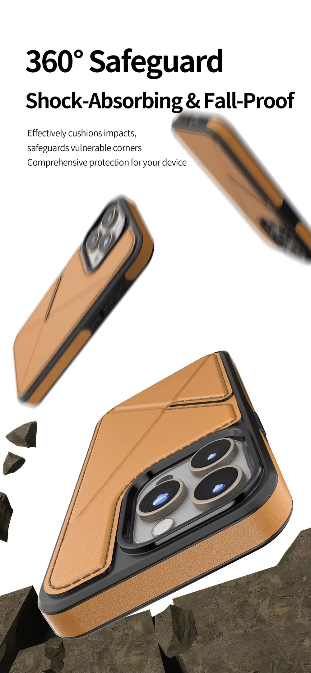 Premium Apple iPhone Hülle, MagSafe-kompatibel, Kameraobjektiv- und Bildschirmschutz, ultra dünn, stoßfest, magnetisch, vollständiger Rundumschutz, vollständige Metall-Schutzhülle
