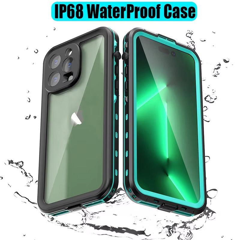 Robust Apple iPhone Case MagSafe Compatible, Camera Lens & Screen Protection, Cover with IP68 Waterproof Stand Design