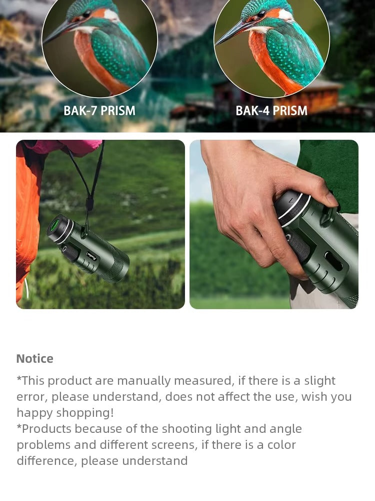 High Quality Portable Zoom HD Telescope – Foldable 5000M Long-Range Mini Monocular for Hunting, Sports, Camping
