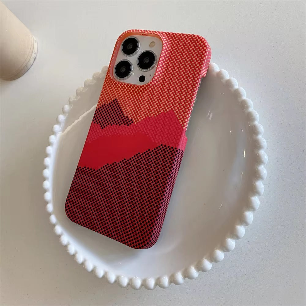 High Quality Apple iPhone Case, MagSafe Compatible, Camera Lens & Screen Protection, Ultra Thin, Shockproof, Magnetic Full All Around Cover – Business Carbon Fiber Pattern Case with Frameless Hard Armor Plastic Design