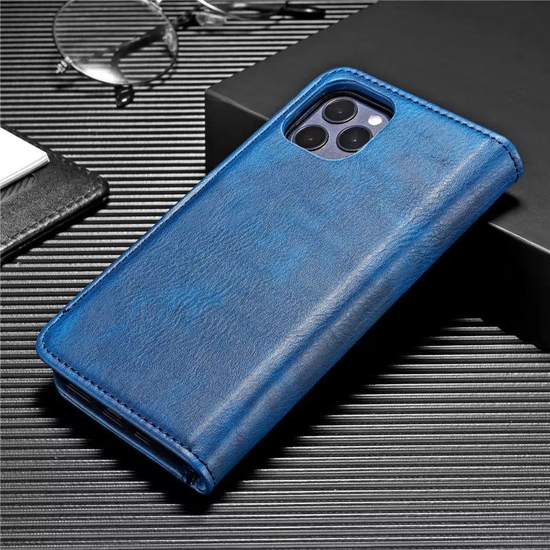 Premium Detachable Leather Apple iPhone Case, MagSafe Compatible, Ultra Thin Magnetic Shockproof Full Protection