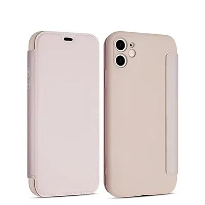 Luxury Apple iPhone Case, MagSafe Compatible, Camera Lens and Screen Protection, Ultra Thin, Shockproof, Magnetic, Full All Around Protection, Flip Silicone Card Cover