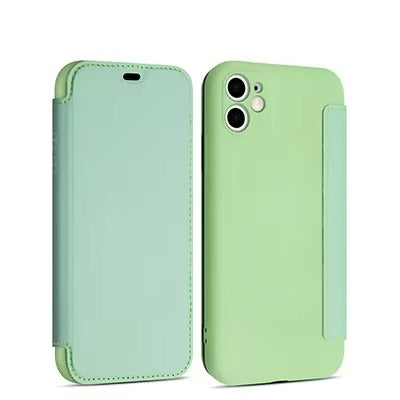 Luxury Apple iPhone Case, MagSafe Compatible, Camera Lens and Screen Protection, Ultra Thin, Shockproof, Magnetic, Full All Around Protection, Flip Silicone Card Cover