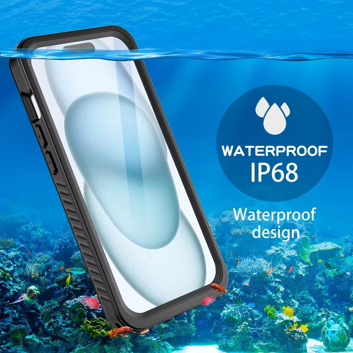 High Quality Apple iPhone Case MagSafe Compatible, Camera Lens & Screen Protection, Cover with IP68 360 Waterproof Shield