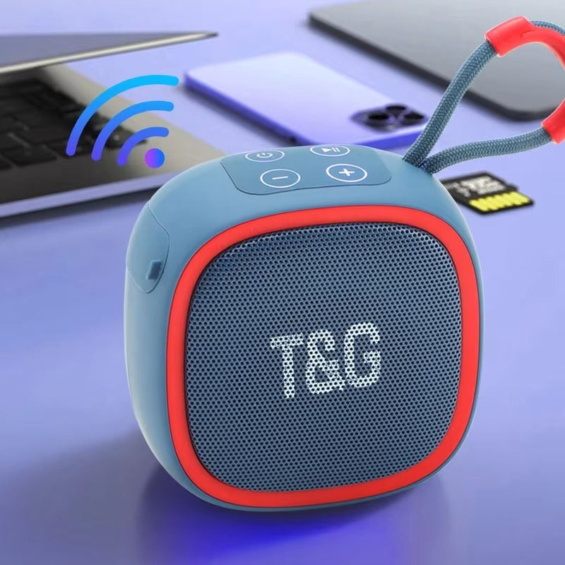 High Quality Mini Bluetooth Speaker for iPhone – Portable Wireless Outdoor Audio with Stereo Sound,TF Card & FM Radio Support