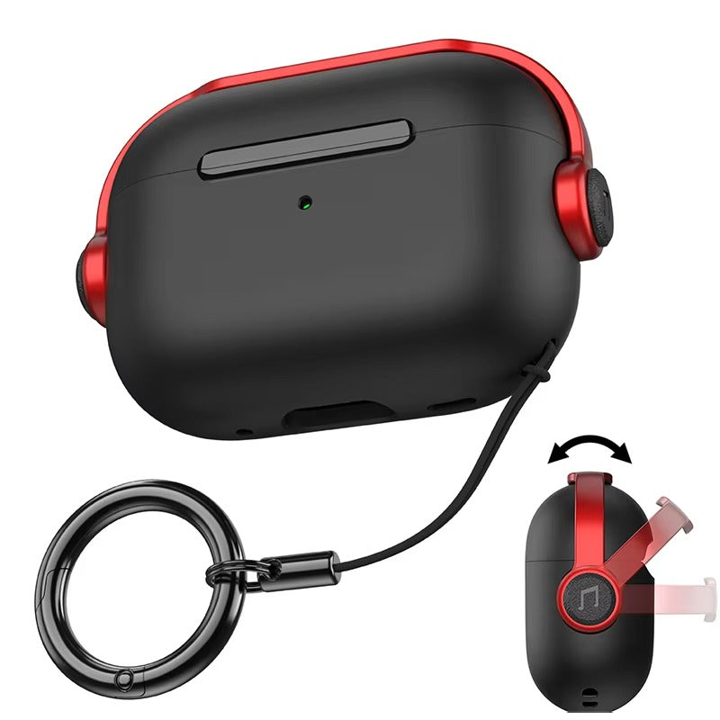 Premium Protective Case for AirPods Pro 2nd Gen with Lanyard, Creative Earphone Lock, Shockproof Headphone Cover for AirPods 3, Pro Series Accessories