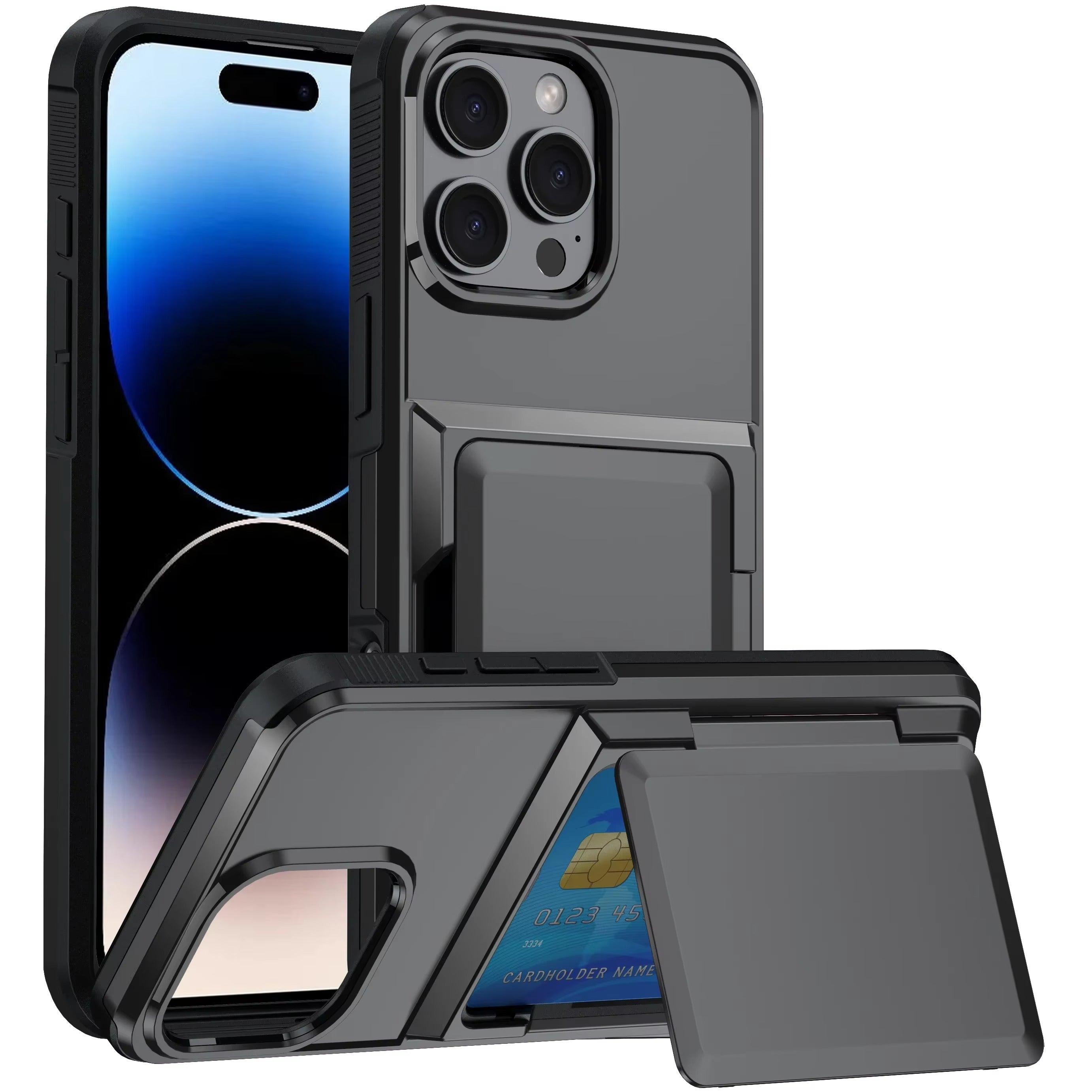 Premium Apple iPhone Hülle, MagSafe-kompatibel, Kameraobjektiv- und Bildschirmschutz, ultra dünn, stoßfest, magnetisch, vollständiger Rundumschutz, vollständige Metall-Schutzhülle