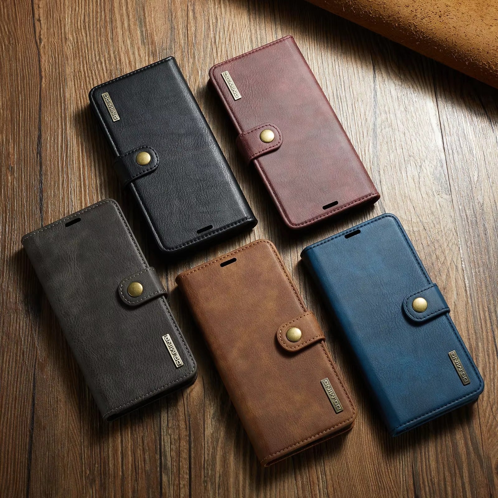 Premium Detachable Leather Apple iPhone Case, MagSafe Compatible, Ultra Thin Magnetic Shockproof Full Protection