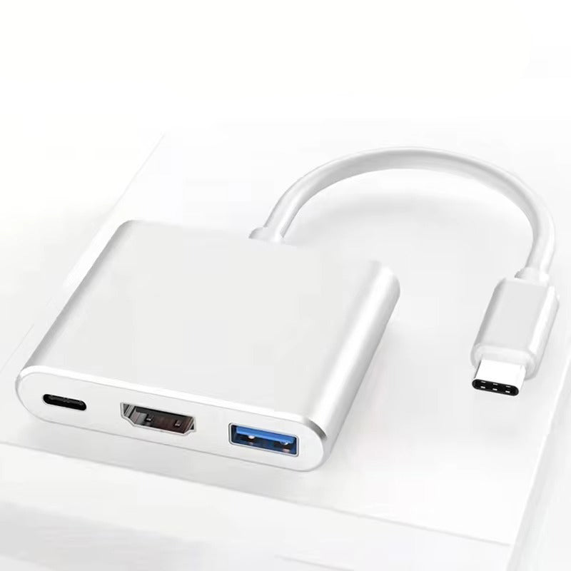High Quality 3-in-1 USB-C HubUSB 3.0 Splitter, Multiport Docking Station for MacBook, Laptop, Tablet, and USB-C Devices
