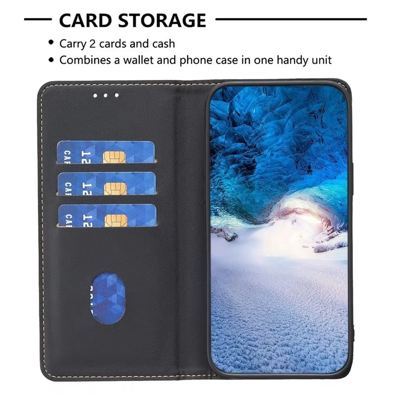 Luxury Apple iPhone Case, MagSafe Compatible, Camera Lens and Screen Protection, Ultra Thin, Shockproof, Magnetic, Full All Around Protection, Leather Flip Book Cover