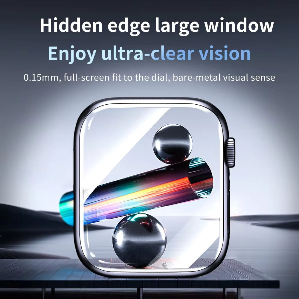 Premium 2-Pack Apple Watch Screen Protector – HD Full Adhesive  Scratch-Resistant Display Guard for 40mm to 45mm Smartwatch