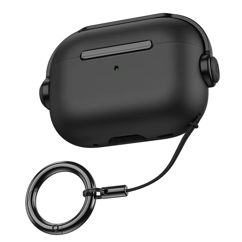 Premium Protective Case for AirPods Pro 2nd Gen with Lanyard, Creative Earphone Lock, Shockproof Headphone Cover for AirPods 3, Pro Series Accessories