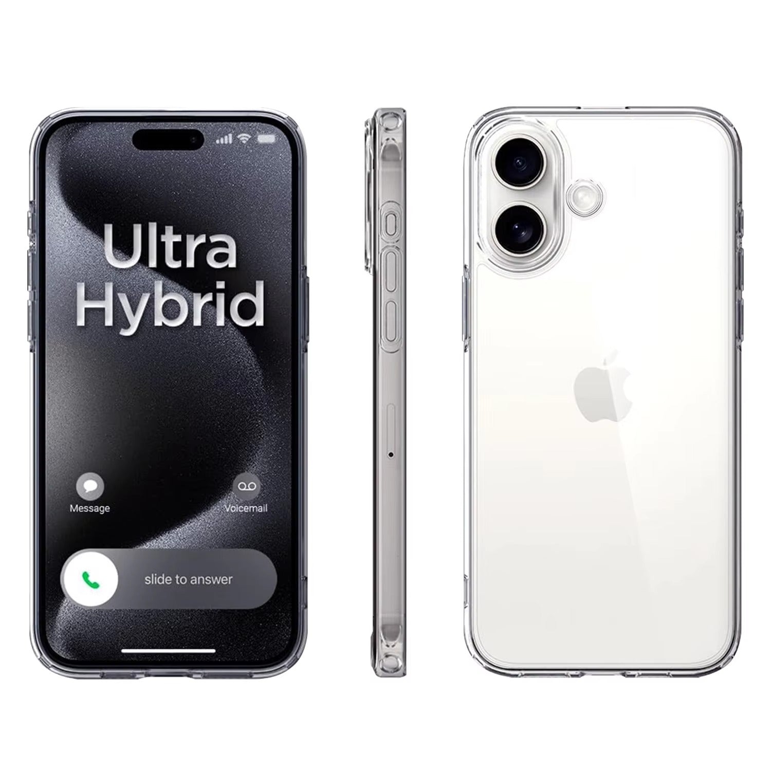 High Quality Apple iPhone Case, MagSafe Compatible, Camera Lens & Screen Protection, Ultra Thin, Shockproof, Magnetic Full All Around Cover – Transparent Soft TPU Gel Case with Crystal Clear Silicone Protection