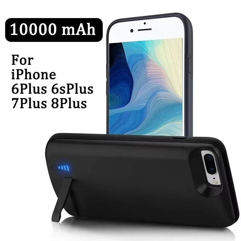 Robuste Apple iPhone Hülle, MagSafe-kompatibel, Kameraobjektiv- und Bildschirmschutz, ultradünne stoßfeste magnetische Rundumschutzabdeckung mit 10000mAh Batterieladegerät