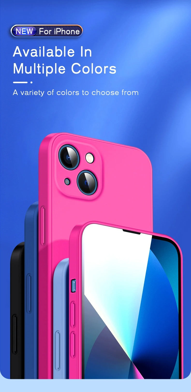High Quality Apple iPhone Case, MagSafe Compatible, Camera Lens & Screen Protection, Ultra Thin, Shockproof, Magnetic Full All Around Cover – Soft Silicone Solid Color Case with Antiskid Grip & Protective Finish