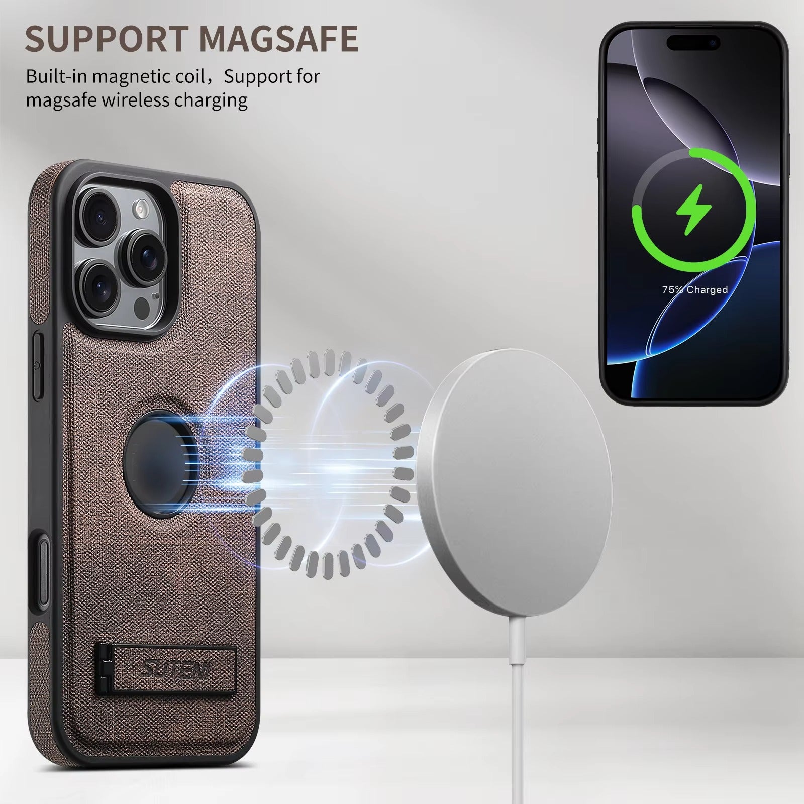 Luxury Apple iPhone Case, MagSafe Compatible, Camera Protection, Ultra Thin, Shockproof, Magnetic, Full All Around Protection