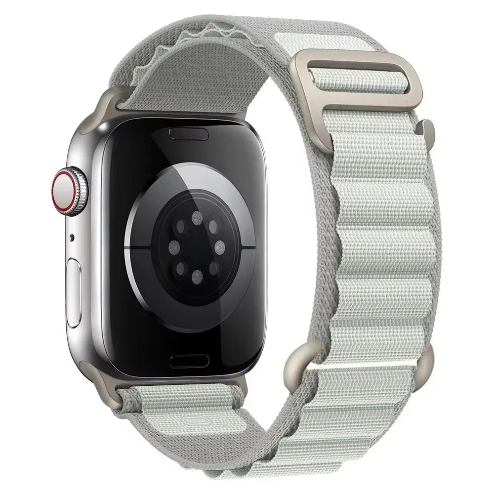 Premium Alpine Loop Nylon Watch Strap – Adjustable G-Hook Bracelet Band with Metal Connectors for 38mm 40mm 41mm 42mm 44mm 45mm 49mm