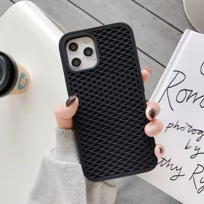 High Quality Apple iPhone Case, MagSafe Compatible, Camera Lens & Screen Protection, Ultra Thin, Shockproof, Magnetic Full All Around Cover – Waffle Shoe Sole Style Silicone Case with Grippy Back Design