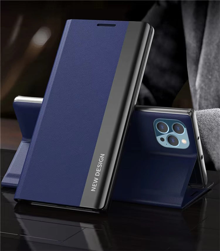 Luxury Flip Apple iPhone Case, MagSafe Compatible, Ultra Thin Magnetic Shockproof Full Protection Cover