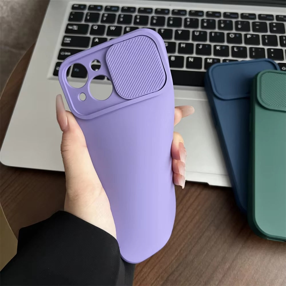 High Quality Apple iPhone Case Ultra Thin Shockproof Magnetic Full All Around Protection Cover with Sliding Camera Armor Back