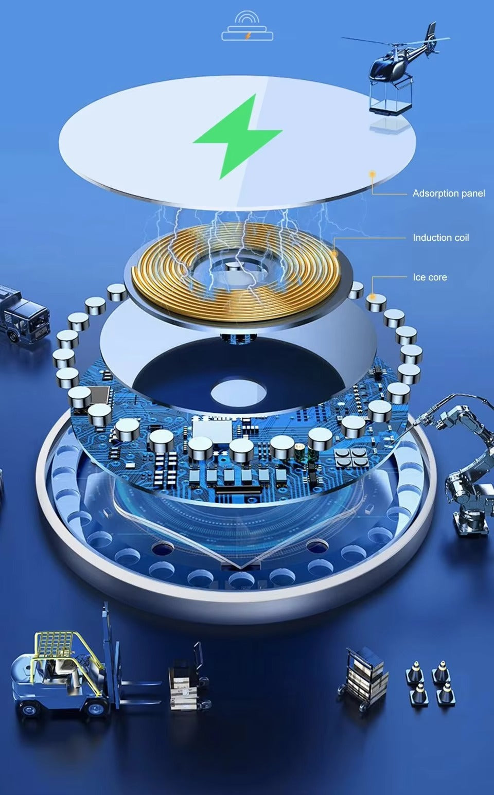 High-Speed 30W Magnetic Wireless Charger – MagSafe Fast Charging Pad with Type-C Cable for iPhone, Strong Adsorption, Case-Friendly, Signal Safe