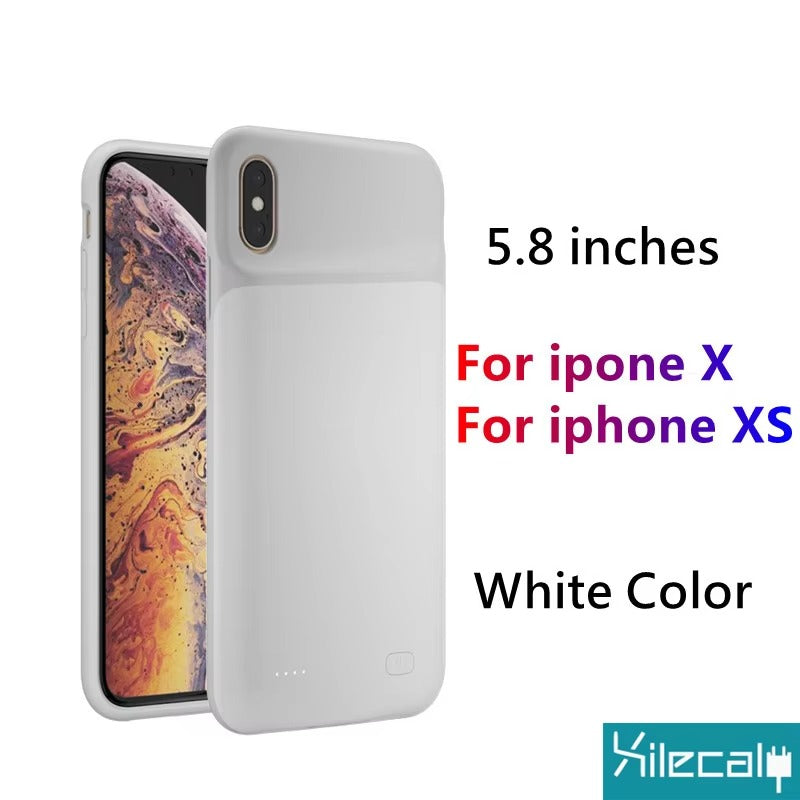 Hochkapazitäts-Apple-iPhone-Hülle, MagSafe-kompatibel, Kameraobjektiv- und Bildschirmschutz, ultradünne stoßfeste magnetische Rundumschutz-Ladehülle mit integriertem Akku