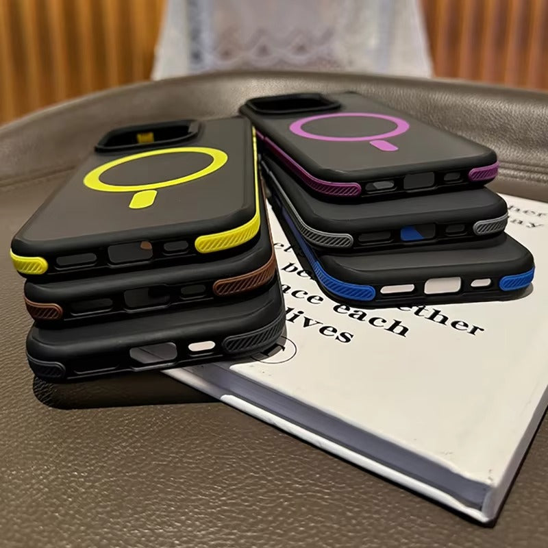 Luxury Apple iPhone Case Camera Lens & Screen Protection, Ultra Thin Shockproof Magnetic Full All Around Protection Cover