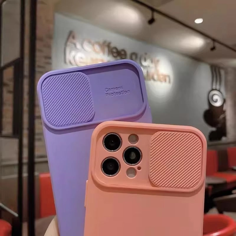 High Quality Apple iPhone Case Ultra Thin Shockproof Magnetic Full All Around Protection Cover with Sliding Camera Armor Back