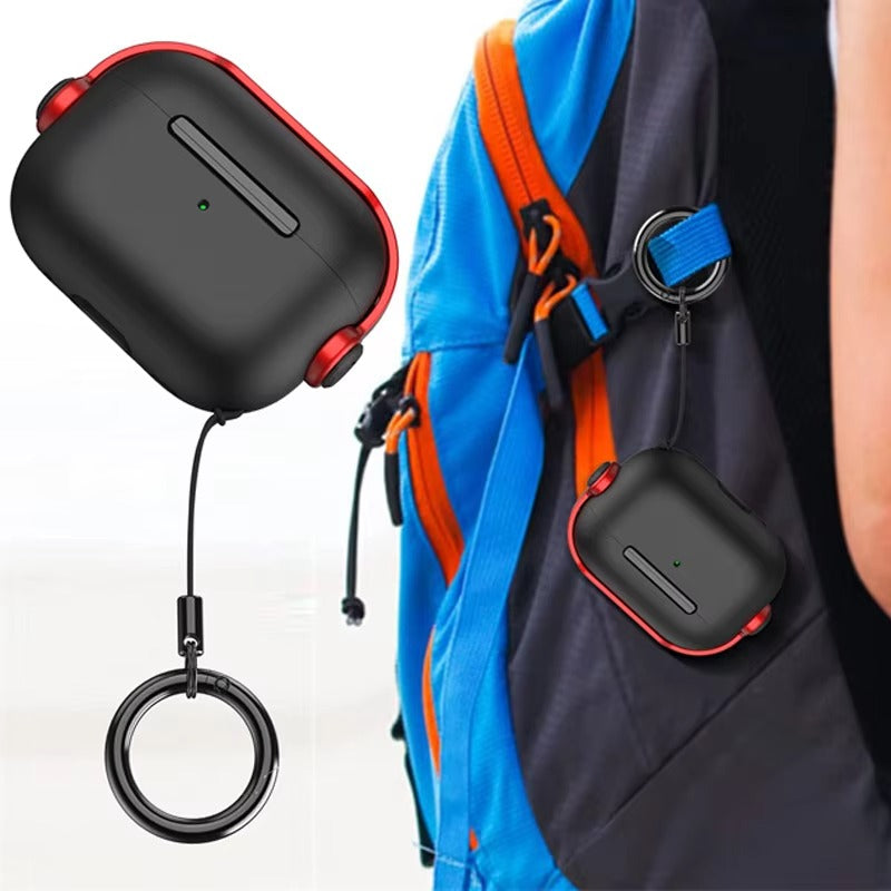 Premium Protective Case for AirPods Pro 2nd Gen with Lanyard, Creative Earphone Lock, Shockproof Headphone Cover for AirPods 3, Pro Series Accessories