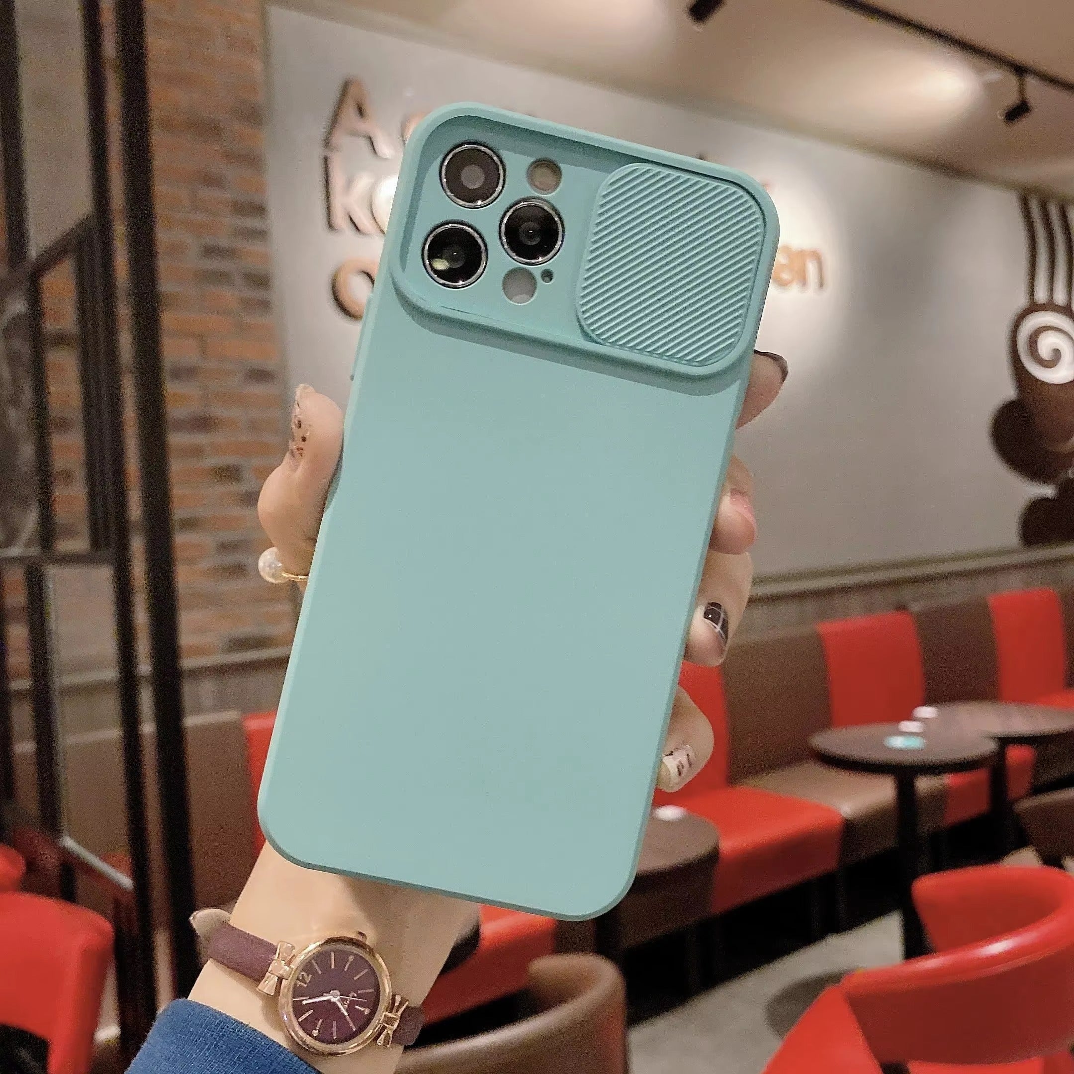High Quality Apple iPhone Case Ultra Thin Shockproof Magnetic Full All Around Protection Cover with Sliding Camera Armor Back