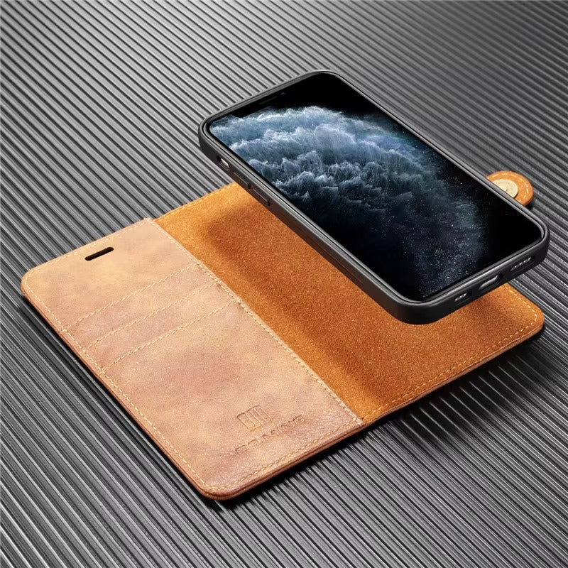 Premium Detachable Leather Apple iPhone Case, MagSafe Compatible, Ultra Thin Magnetic Shockproof Full Protection
