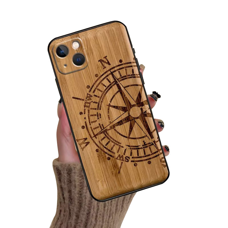 Premium Apple iPhone Case, MagSafe Compatible, Camera Lens and Screen Protection, Ultra Thin, Shockproof, Magnetic, Full All Around Protection, Bamboo Animal Print Cover